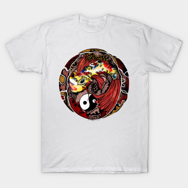 Koi of Balance Full Color Edition T-Shirt by kenallouis
